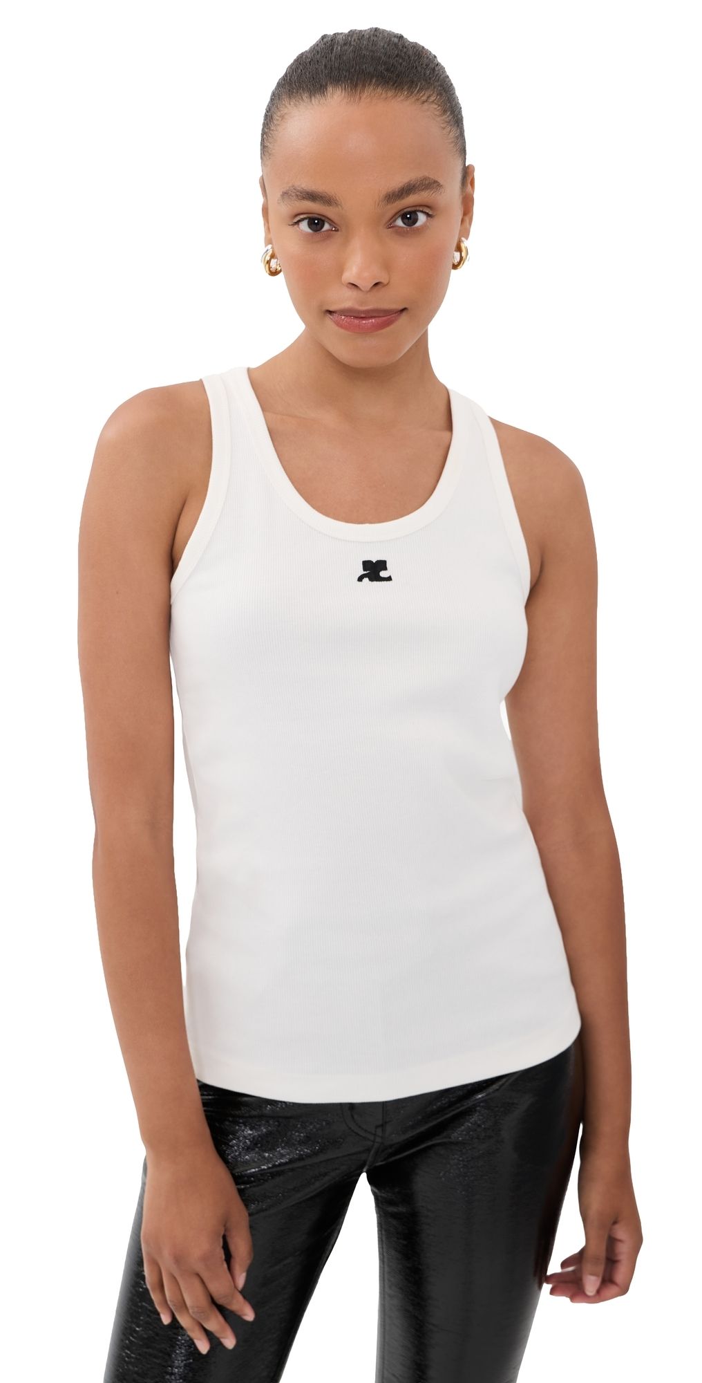 Courrèges 90's Rib Tank Top HERITAGE WHITE XL