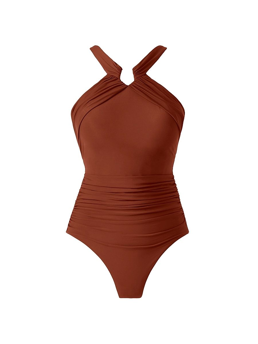 Miraclesuit Swim Women's Rock Solid Aphrodite One-Piece Swimsuit - Copper - Size 16