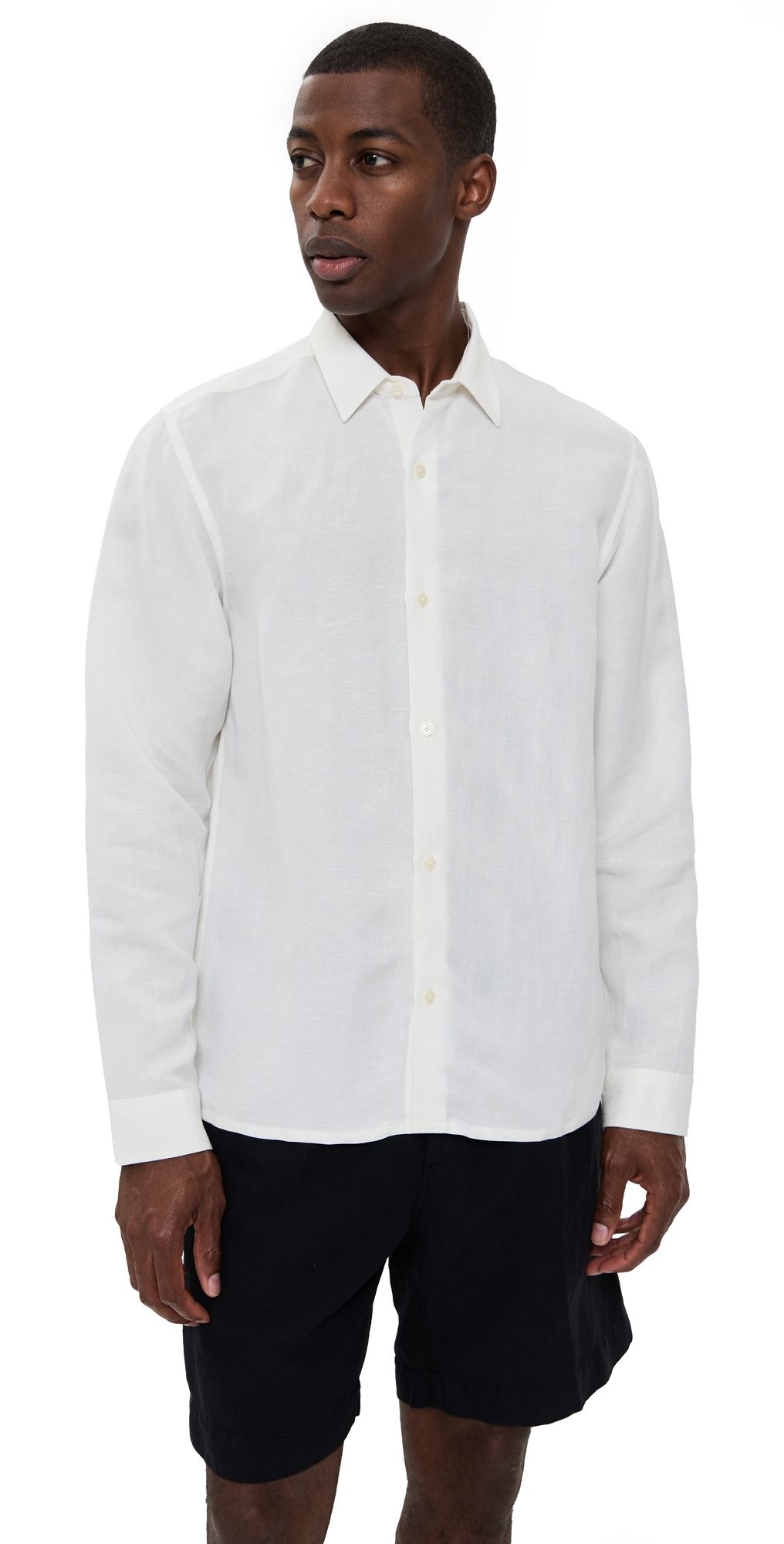 AUTO-REPLY Andrew Linen Shirt White XL