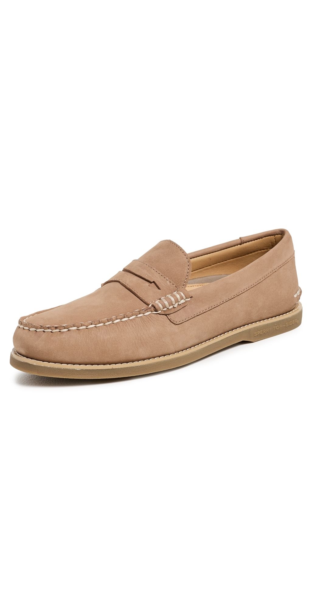 Sperry Gold Cup Cambridge Penny Loafers Sand 11.5