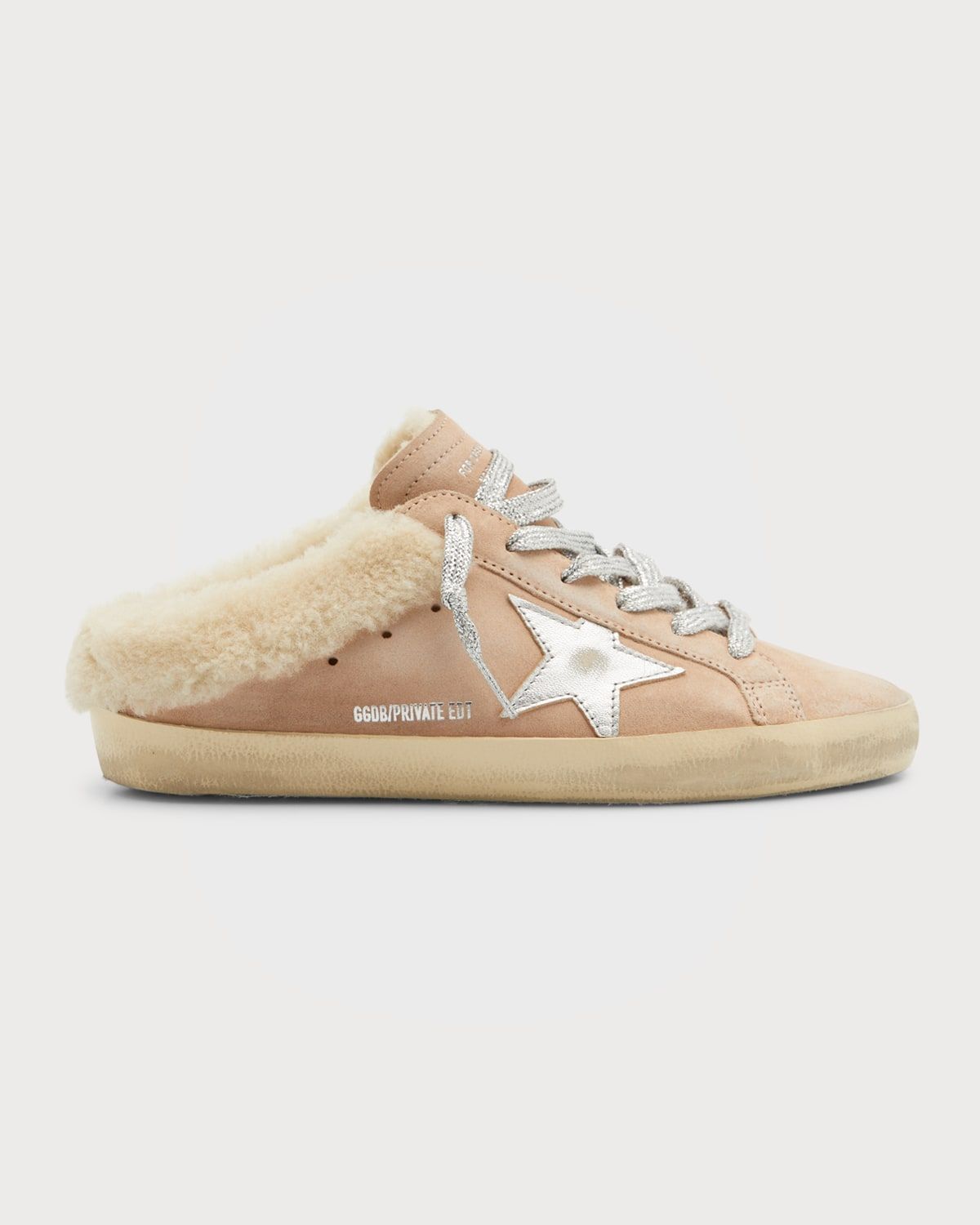 Superstar Sabot Suede Shearling Sneakers