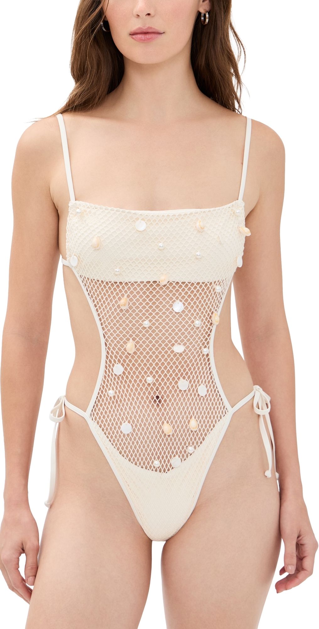 LSPACE Catching Up One-Piece Swimsuit Cream XL
