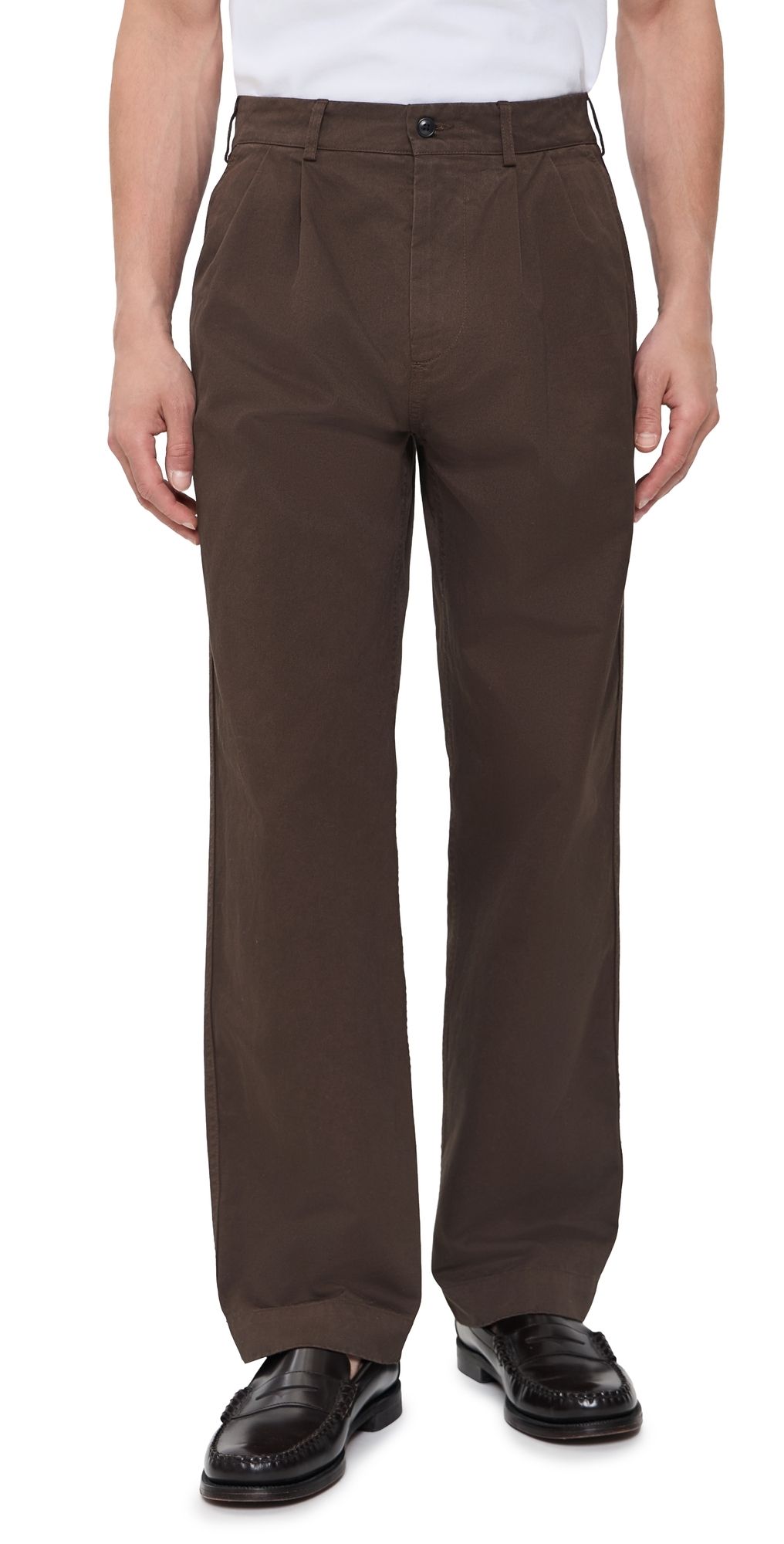 Knickerbocker Canal Pleated Twillform Pants Black Olive 36