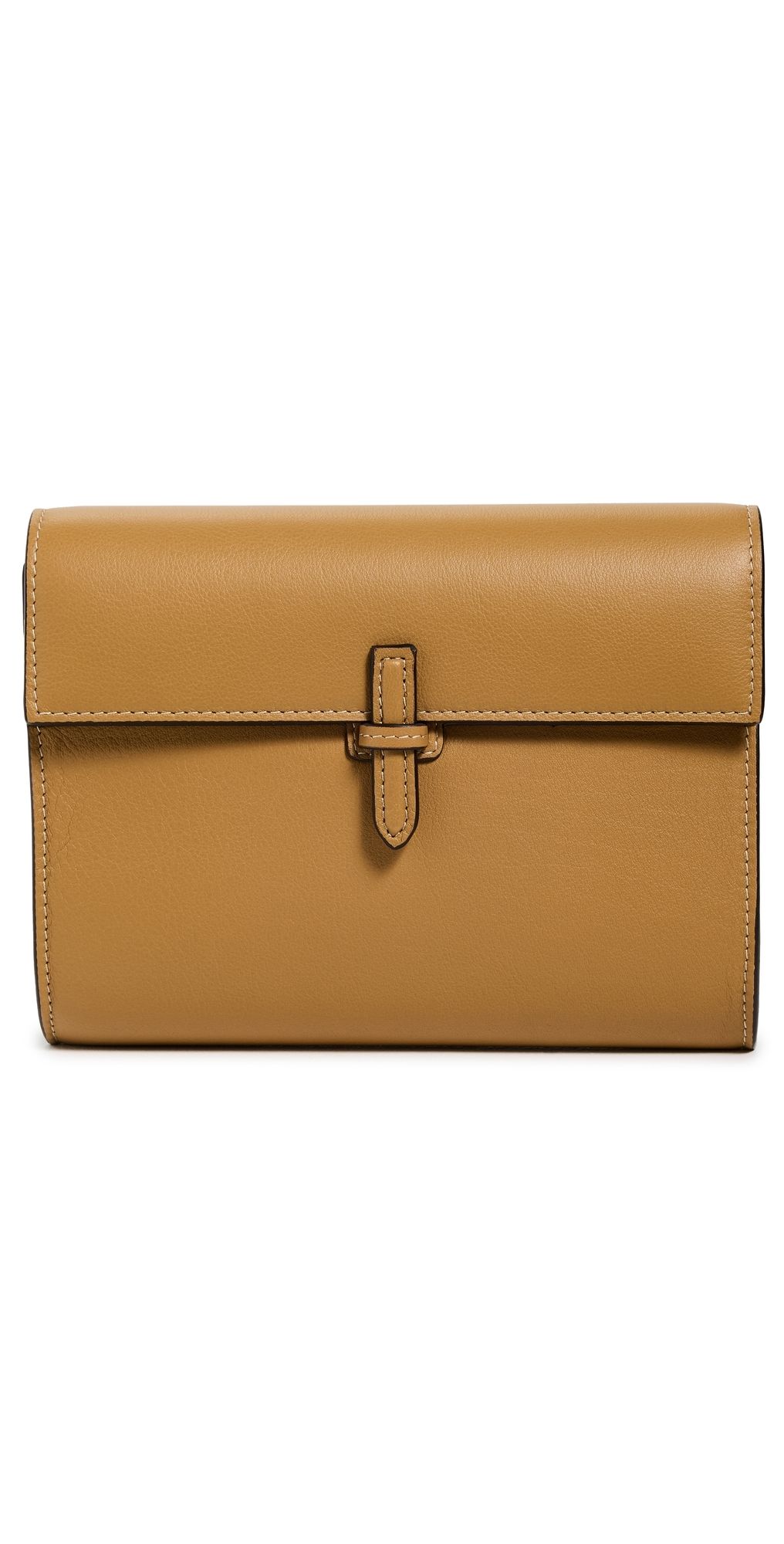 Hunting Season Small Soft Clutch in Nappa Caramel One Size