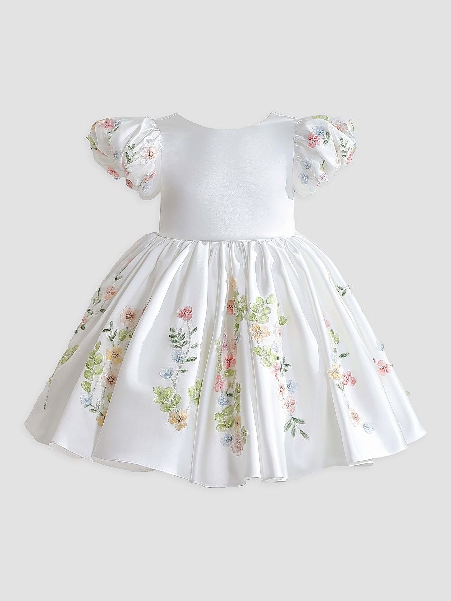 Little Girl's & Girl's Kiara Dress - White - Size 7