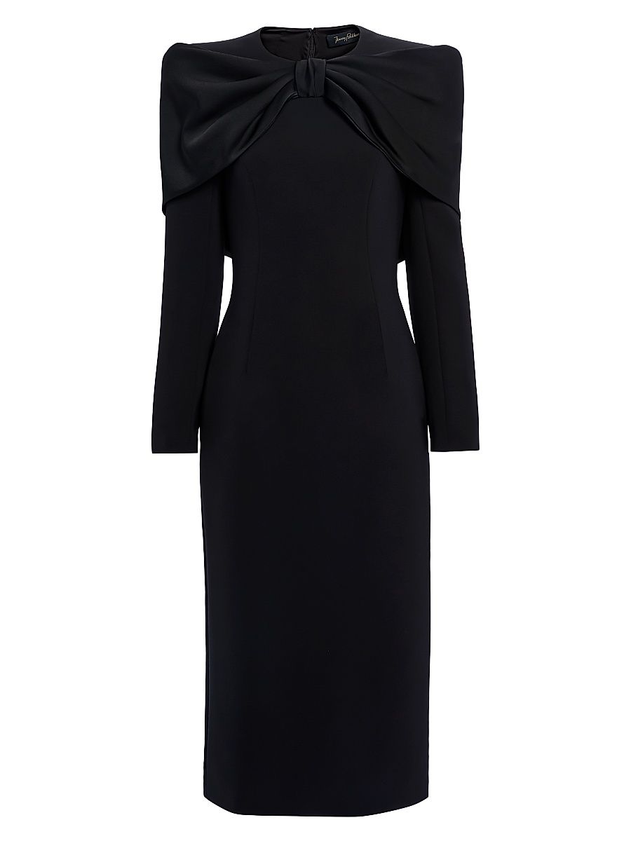 Women's Penny Knotted Midi-Dress - Liquorice - Size 12