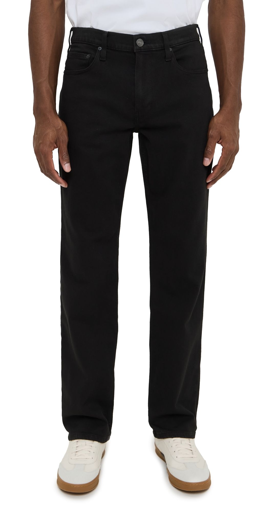 PAIGE Doheny Transcend Vintage Relaxed Straight Jeans Black Shade 29