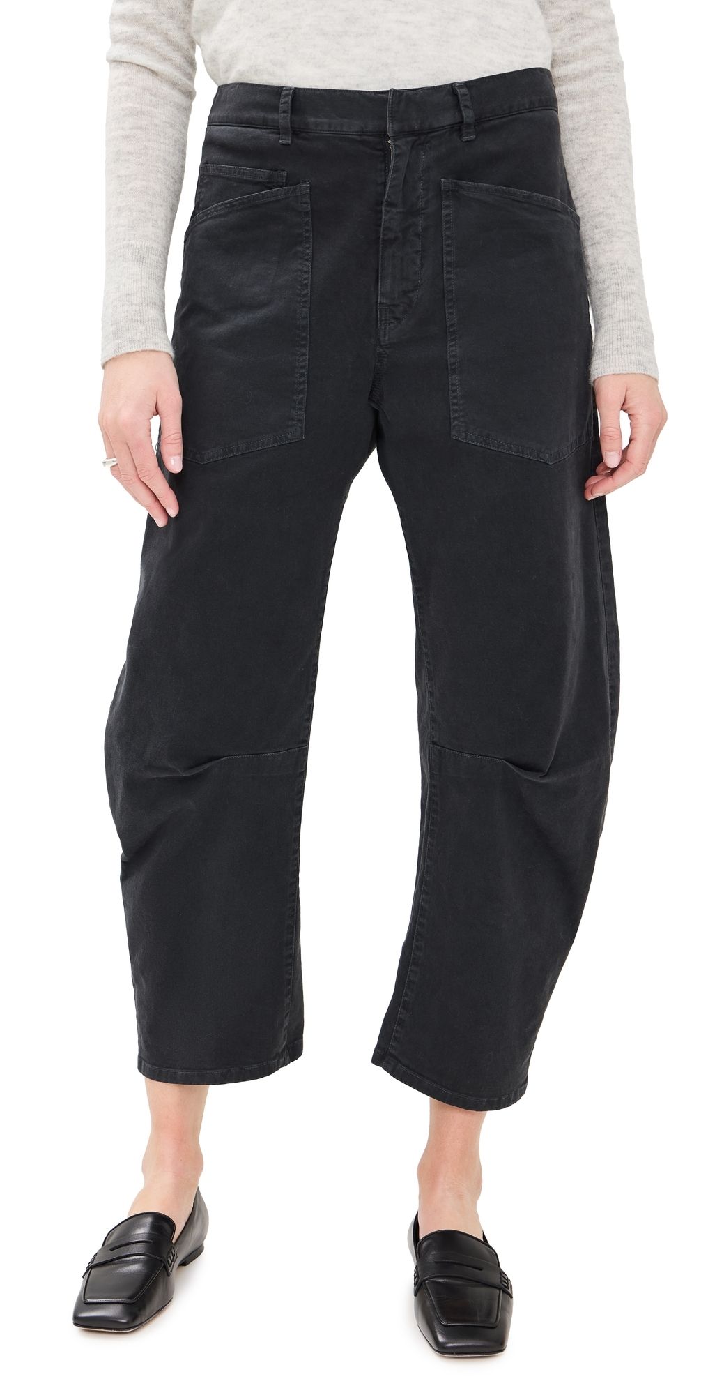 Nili Lotan Shon Twill Pants Carbon 4