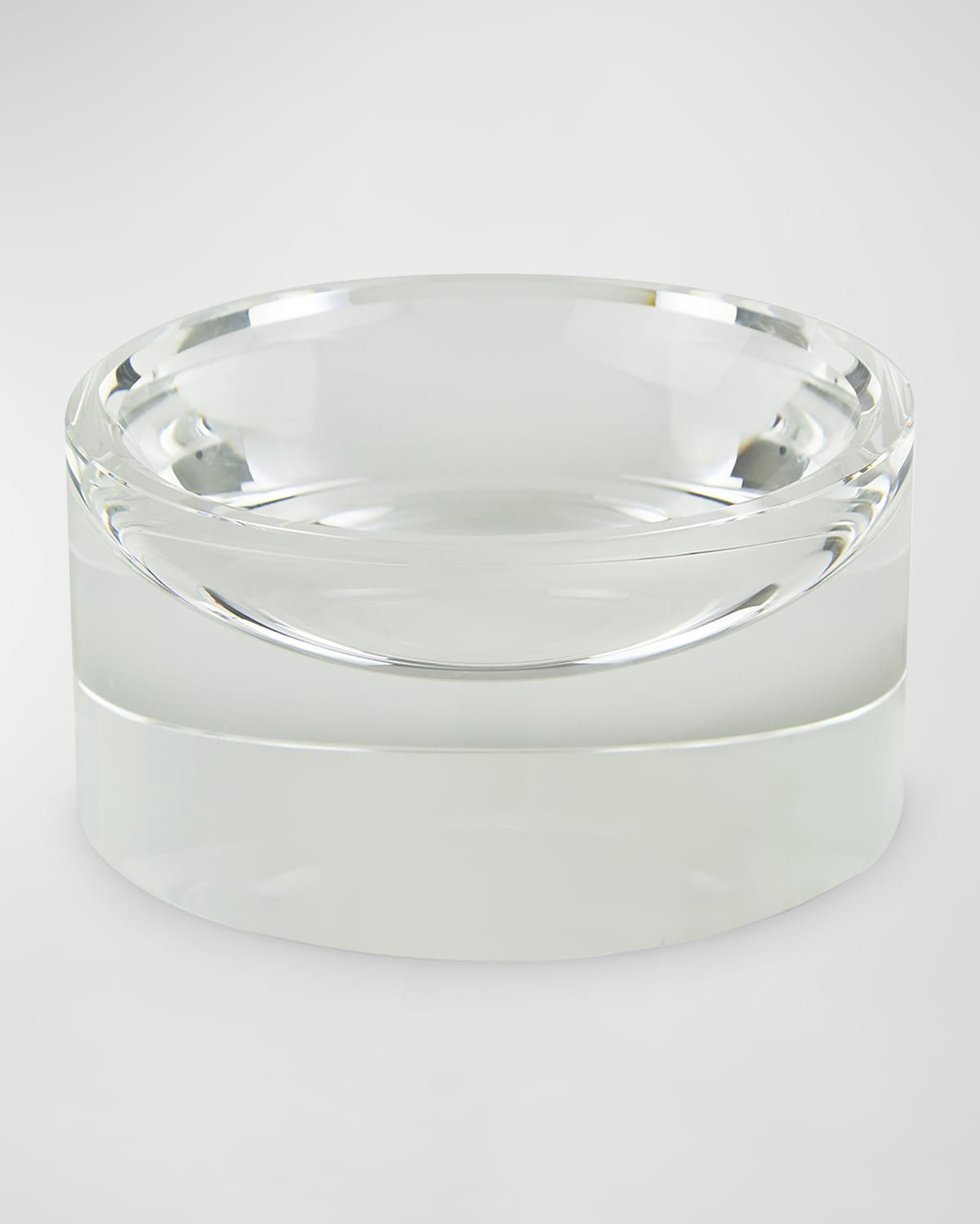Clear Crystal Bowl Round 7" Diameter