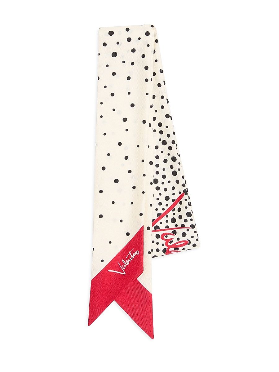 Women's Little Stars Starry Silk Bandeau Scarf - Vanilla