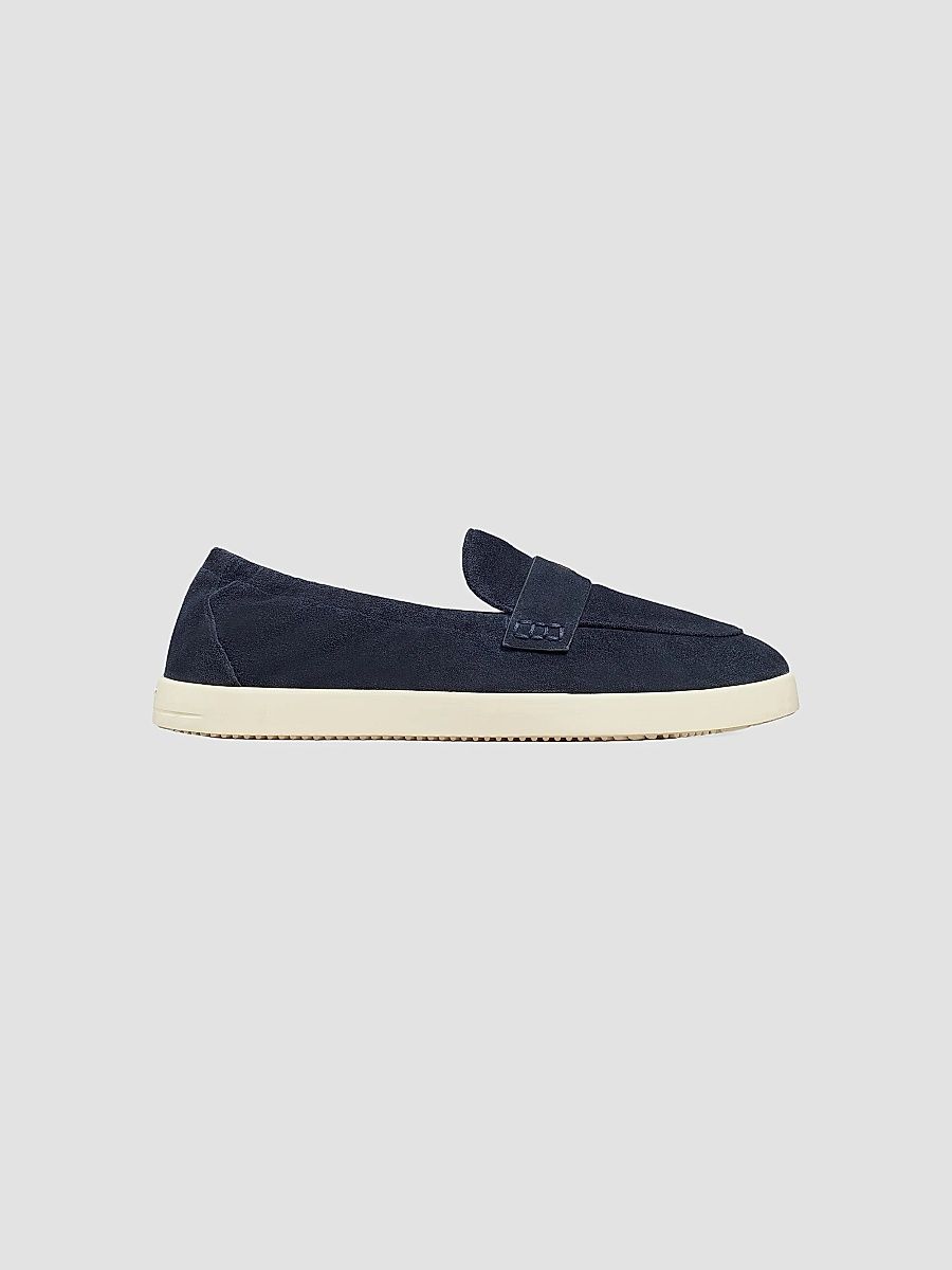 Tory Burch Women's Ballet Sport Suede Loafers - Navy - Size 9.5