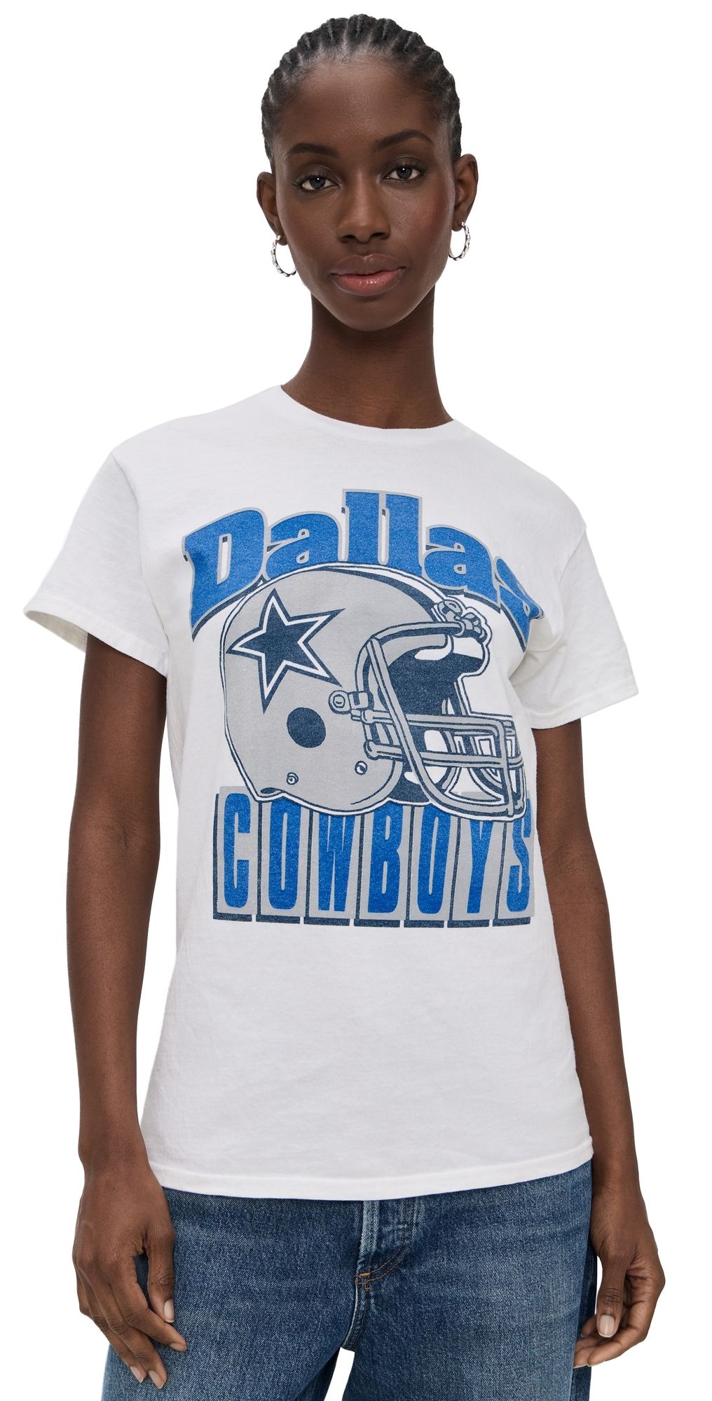 Junk Food Cowboys Throwback Helmut Tee White XS