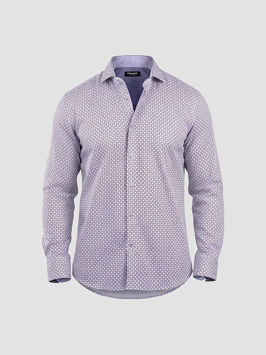 Men's Einstein Stretch Shirt - Purple - Size XXL