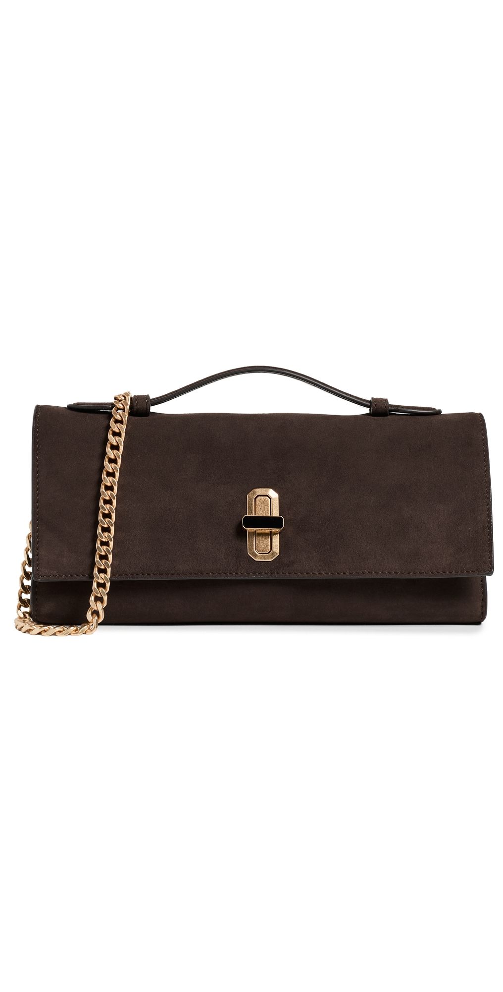 Favorite Daughter The Suede Heirloom Clutch Chocolate One Size