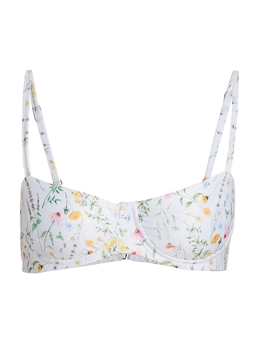Women's Portia Floral Bikini Top - Wildflower - Size XS