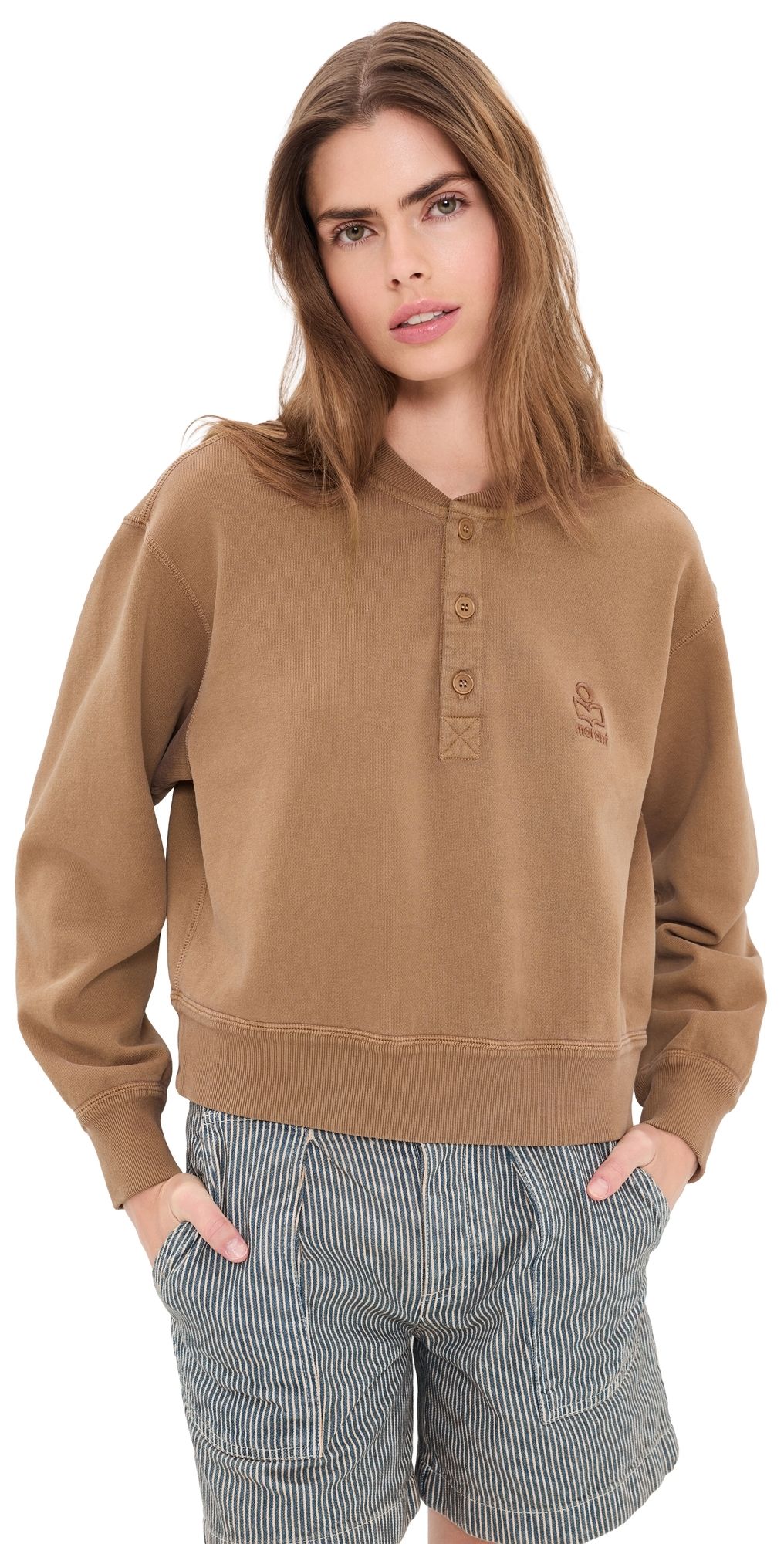 Isabel Marant Étoile Simony Sweatshirt Camel 42