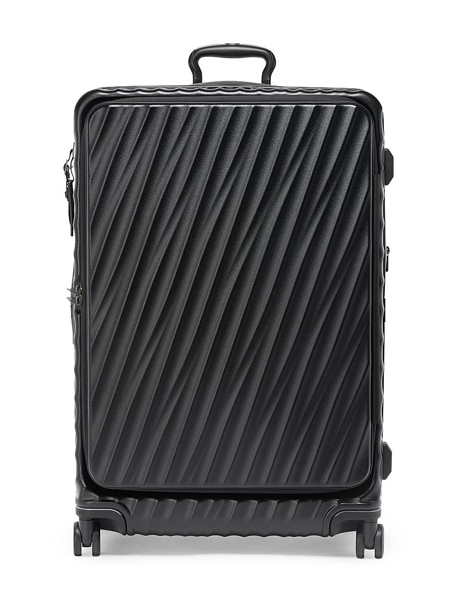 19 Degree Large Expandable Suitcase - Black Texture