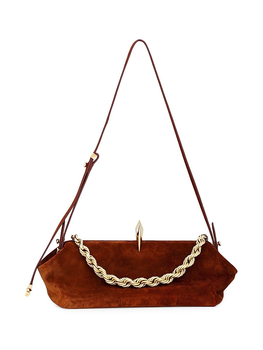 Women's Sofia La Petite Suede Shoulder Bag - Kissing In The Streets