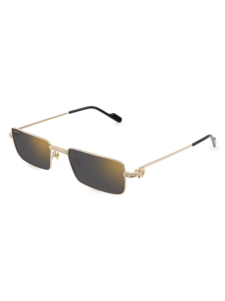 Men's CT0501S 54MM Rectangular Sunglasses - Grey Multi Gold