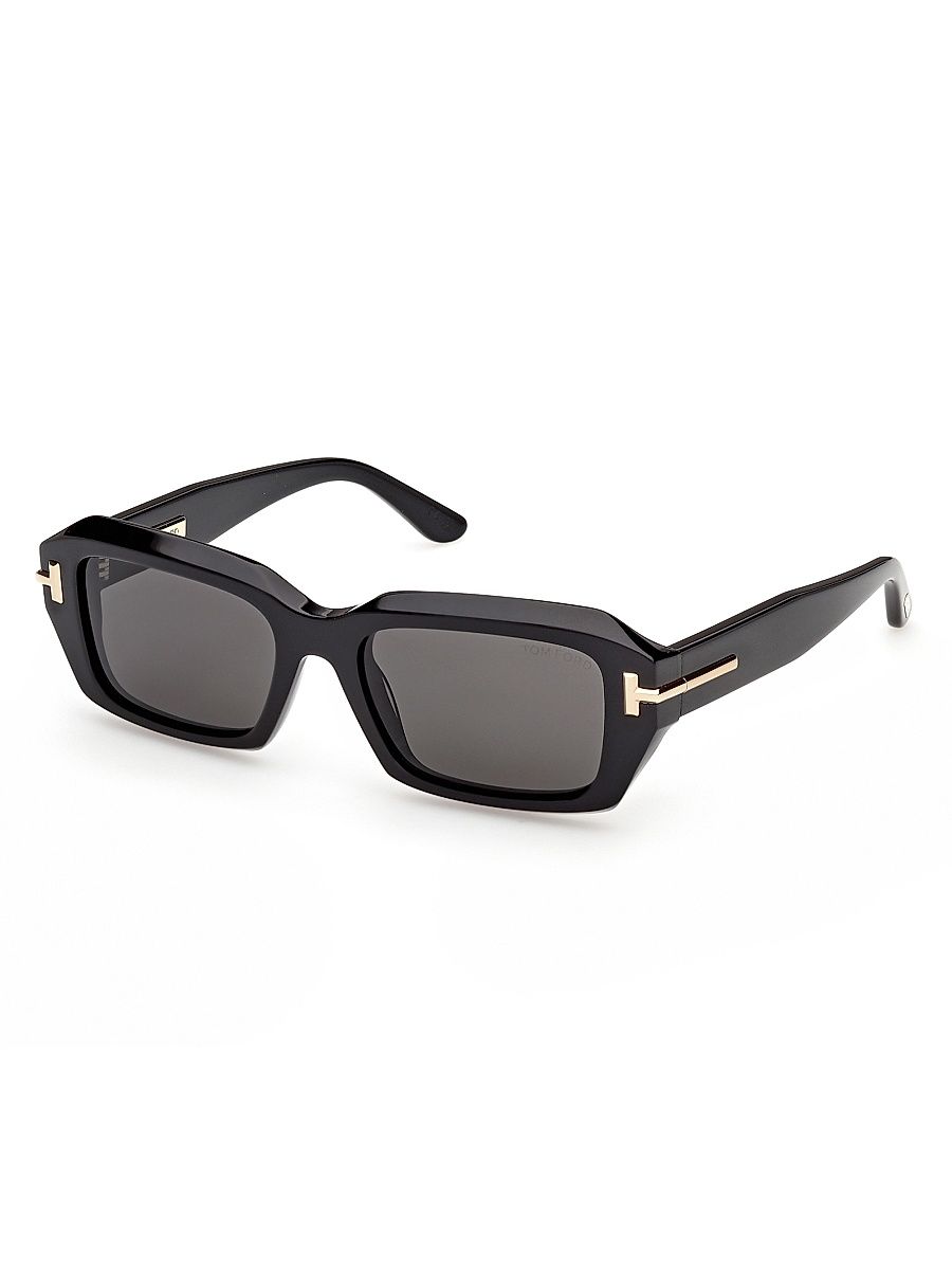 Women's 53MM Rectangular Sunglasses - Black