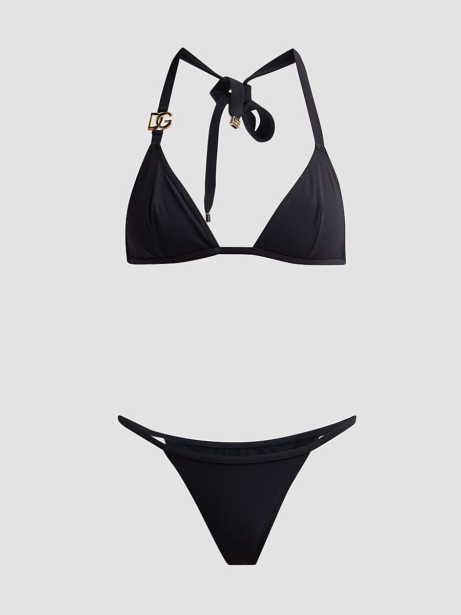 Women's Logo Triangle Bikini - Nero - Size Large