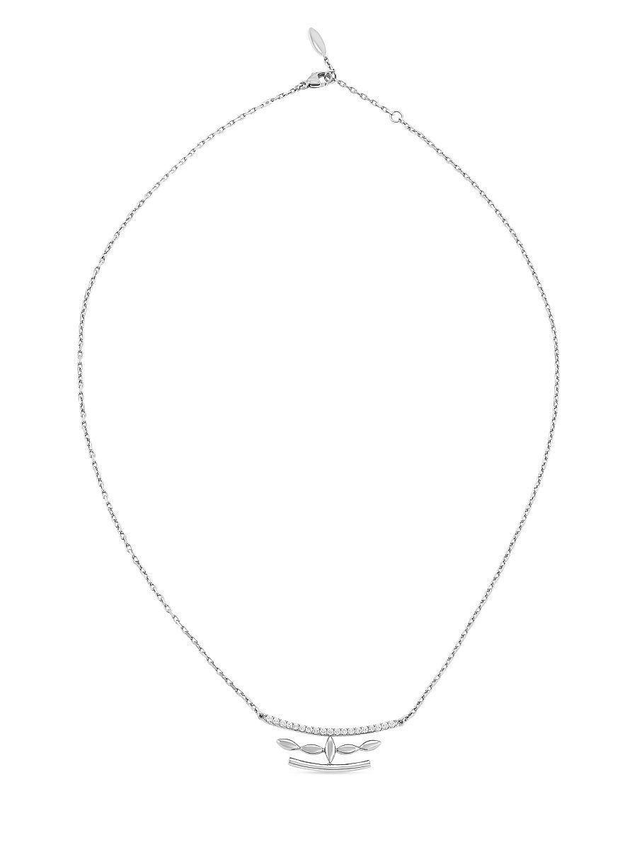 Women's My Etho II 18K Gold & 0.27 TCW Diamond Pendant Necklace - White Gold