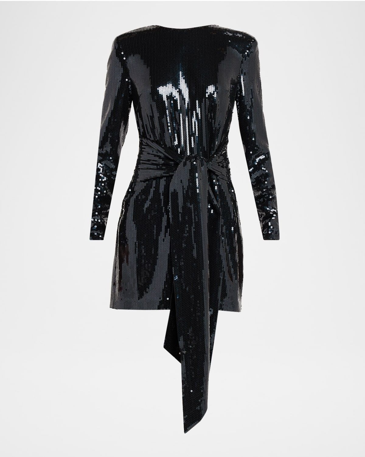 Carlotta Sequined Sash Mini Dress