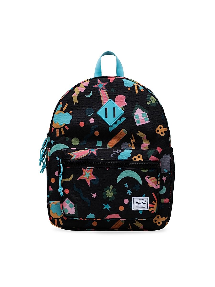 Kid's Heritage Youth Scrapbook Print Backpack - Scrapbook Black