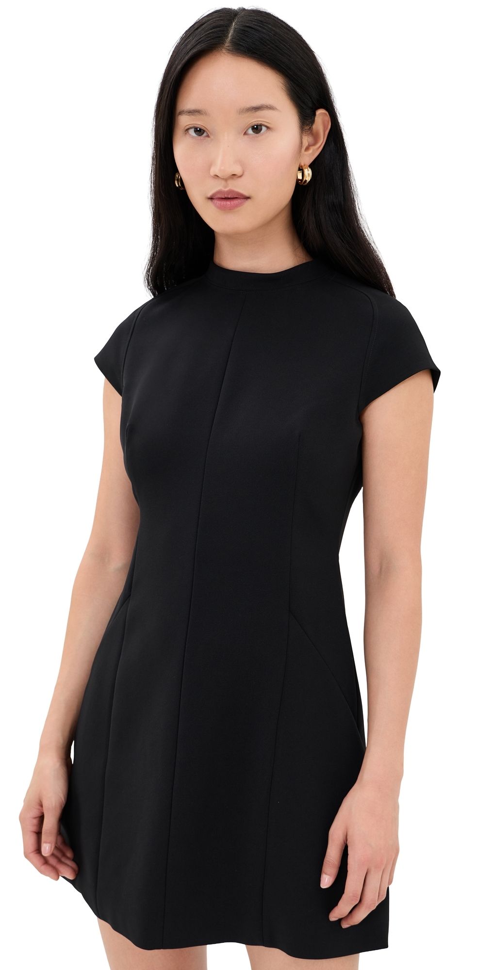 Theory Raglan Mini Dress Black 8