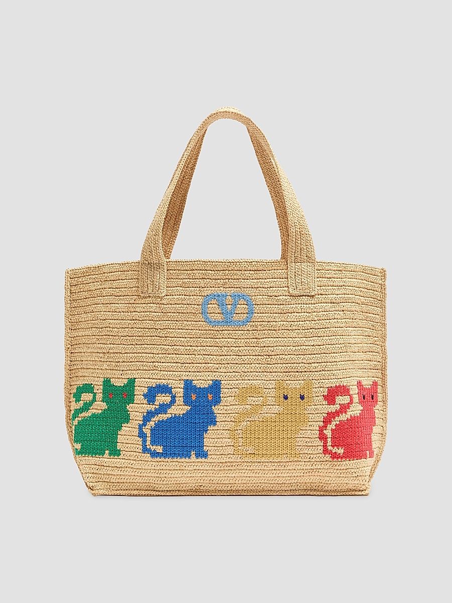 Women's Raffia Tote Bag - Natural