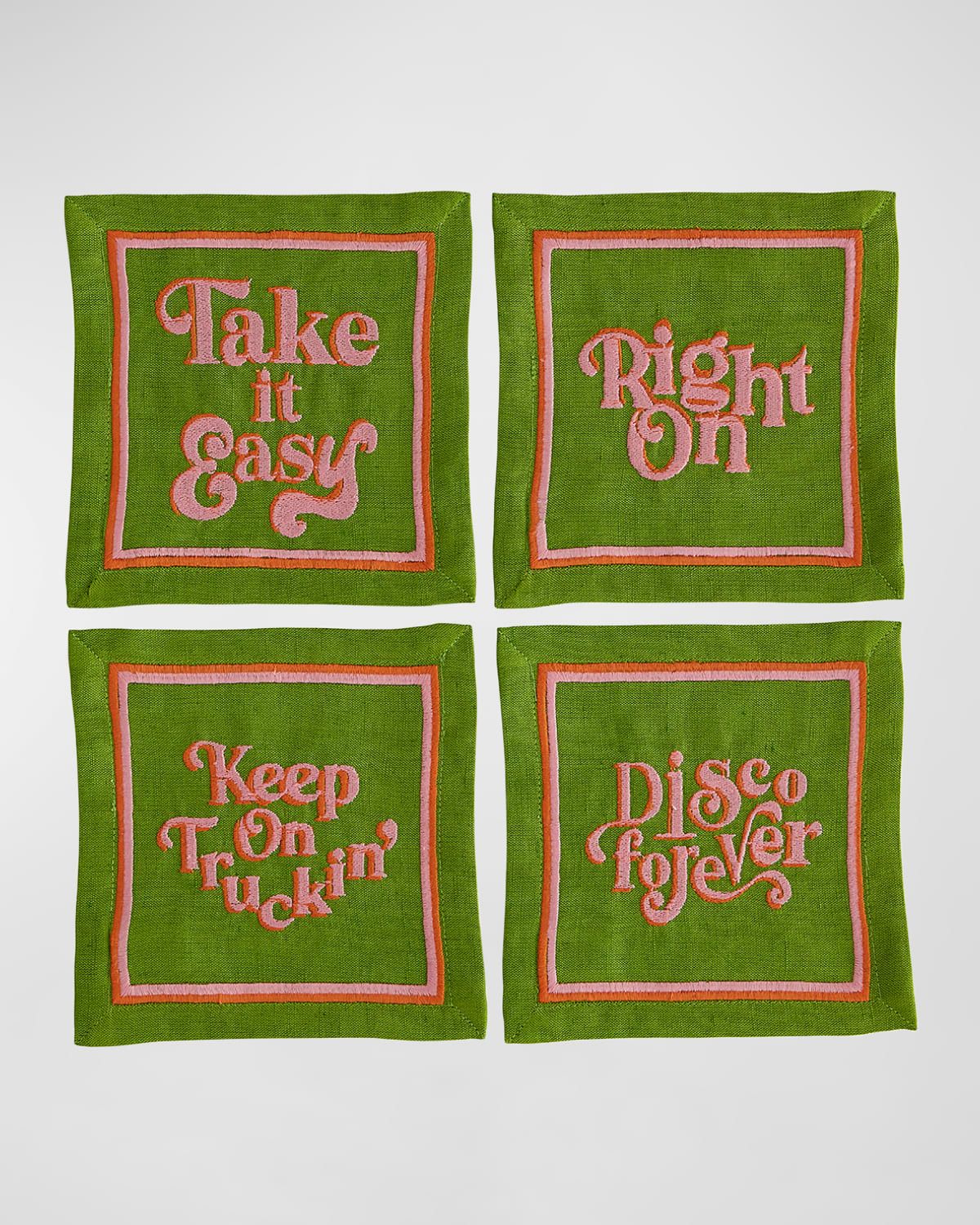 Deep Thoughts Cocktail Napkins, Set of 4