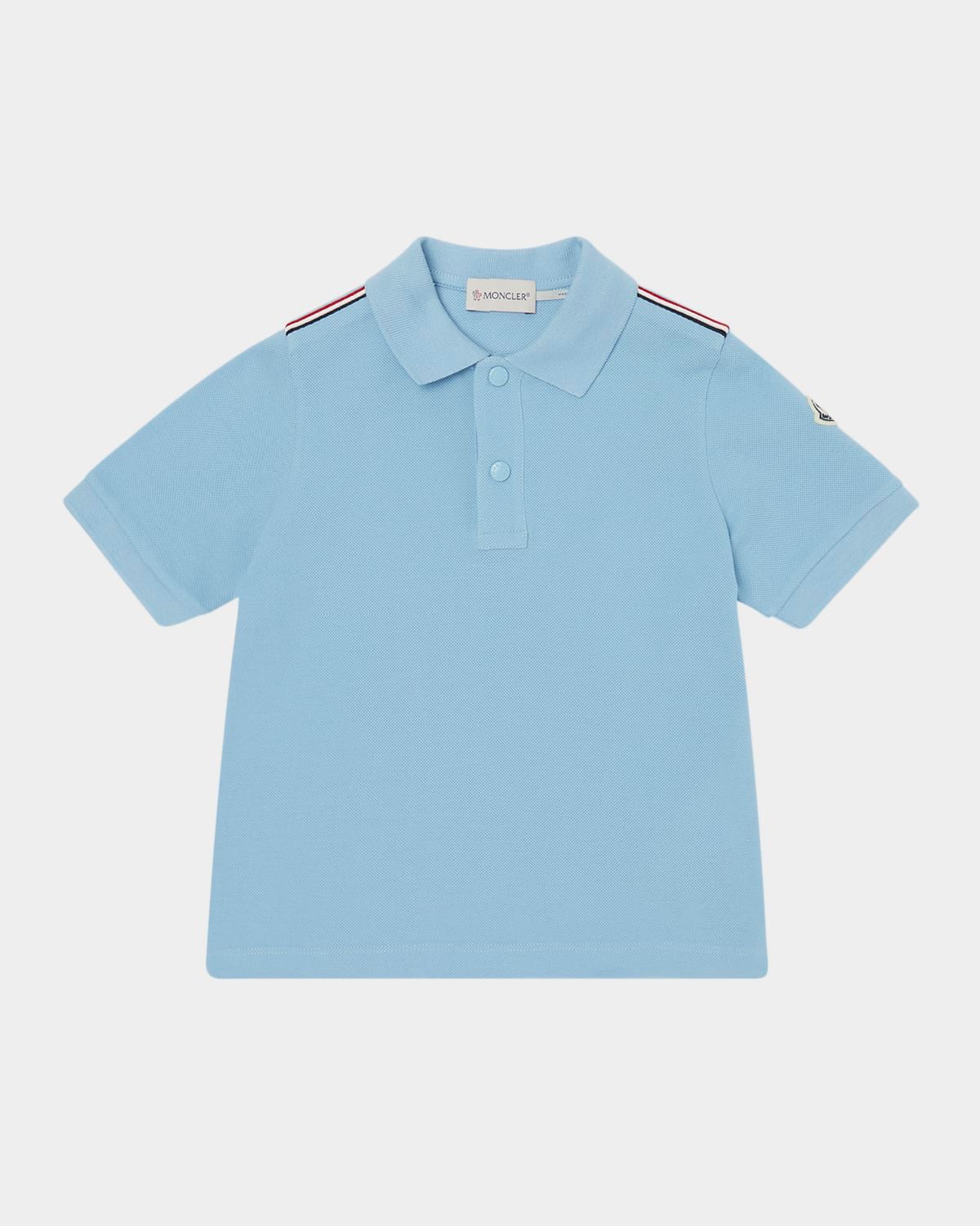 Boy & apos;s Tri-Stripe Pique Polo Shirt, Size 4-10