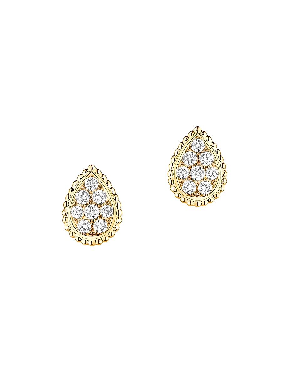 Women's Serpent Bohème 18K Yellow Gold & 0.65 TCW Diamond Stud Earrings - Yellow Gold