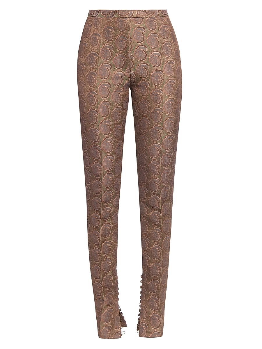 Women's Pandoris Geometric Skinny Pants - Bottle - Size 8