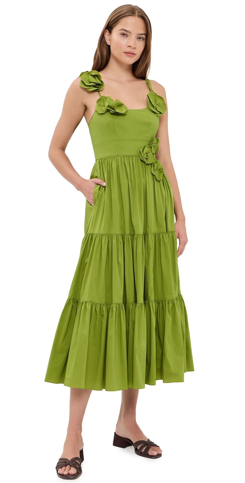 Cinq à Sept Kael Dress dark lime 8