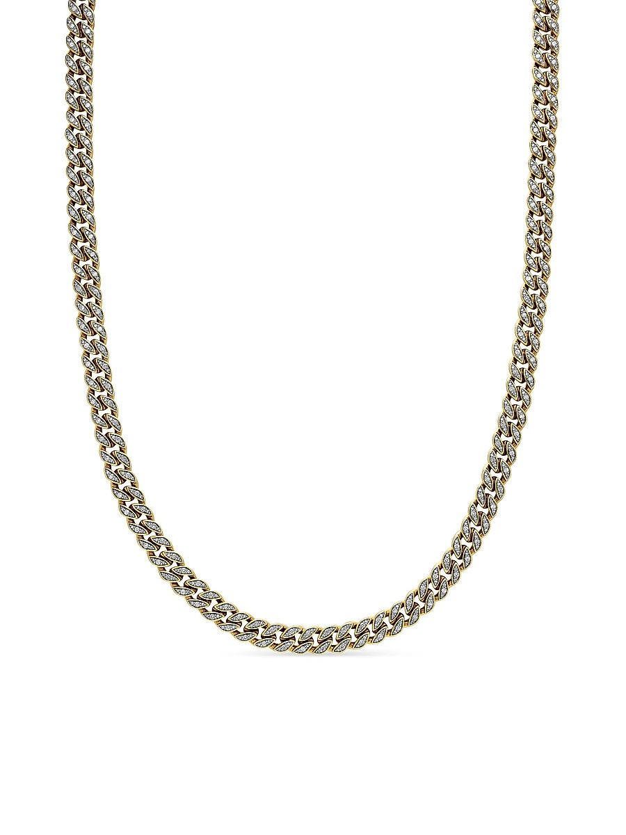 Women's Curb Chain Necklace In 18K Yellow Gold - Gold - Size 16
