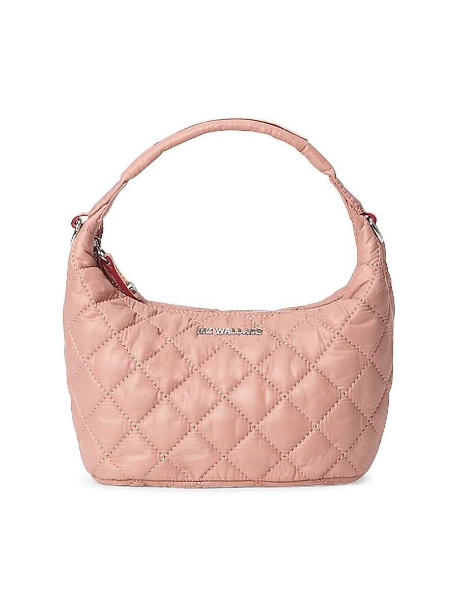 Women's Mini Metro Quilted Hobo Bag - Pink