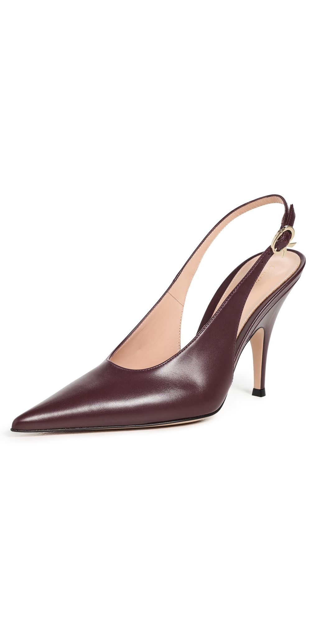 Gianvito Rossi Sofia Vitello Slingback Heels Royale 37