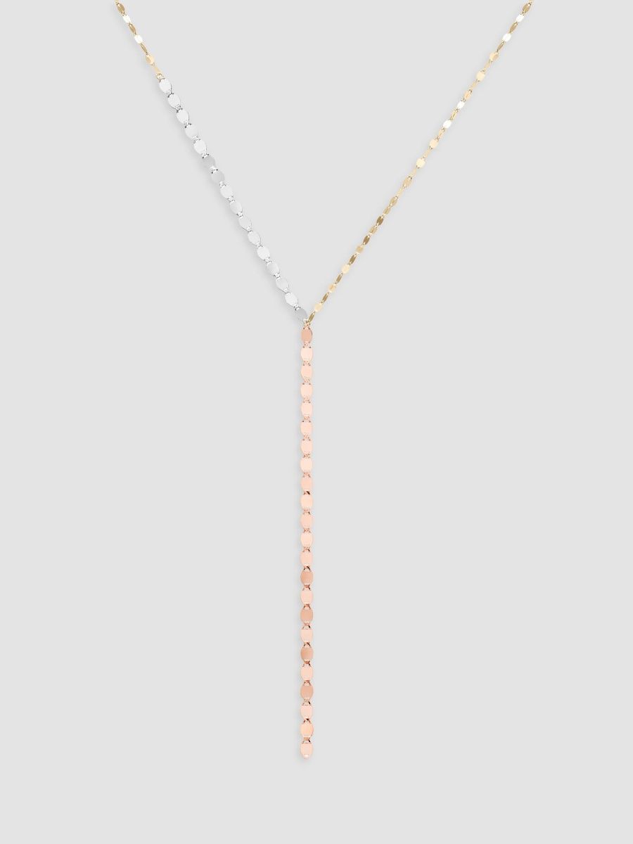 Lana Women's Tri-Tone 14K Gold Lariat Chain Necklace - Gold
