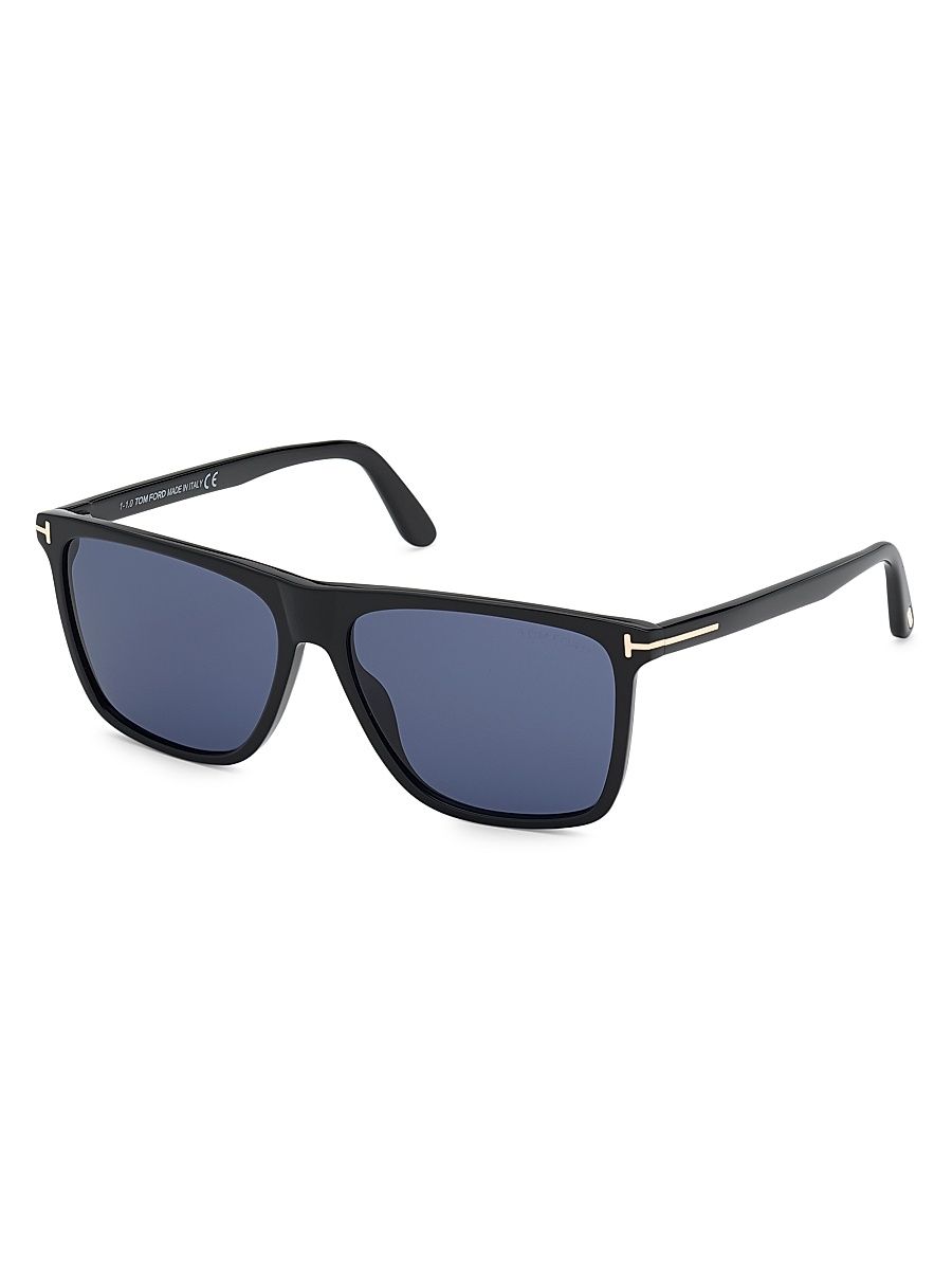 Men's Fletcher 54MM Square Sunglasses - Black