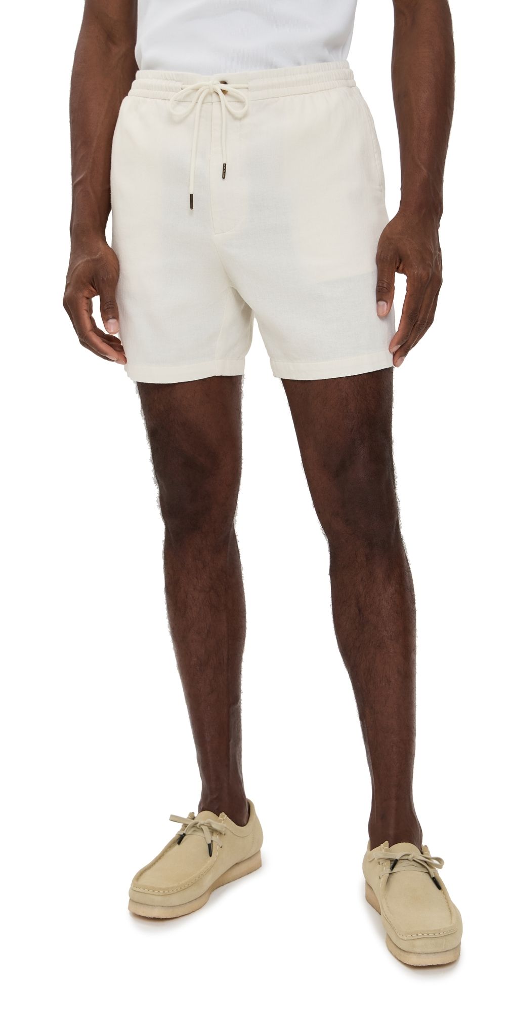 RAILS Archer Drawstring Shorts 6 Ecru L