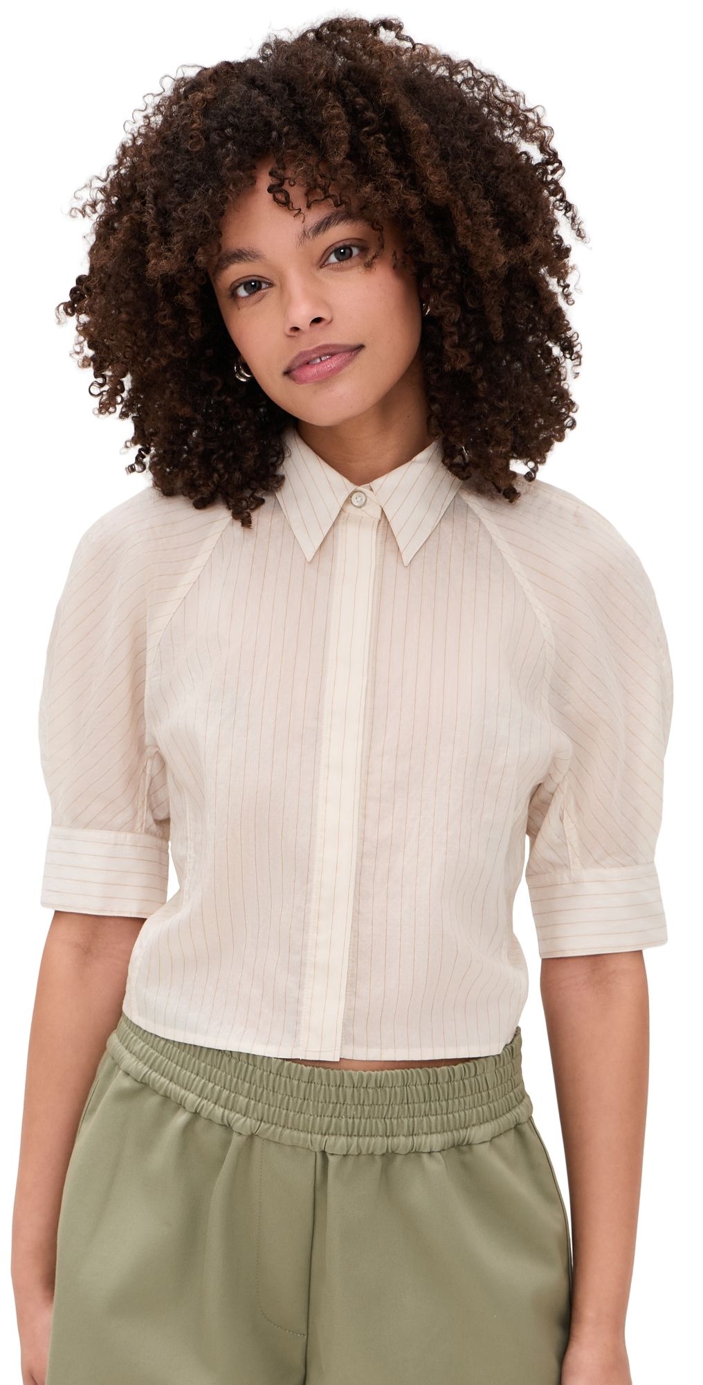 Helmut Lang Articulated Shirt Ivory/Beige XL