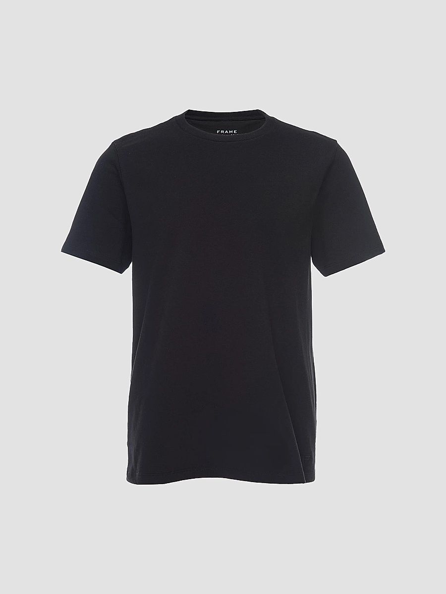 FRAME Men's Short-Sleeve Cotton T-Shirt - Noir - Size XL