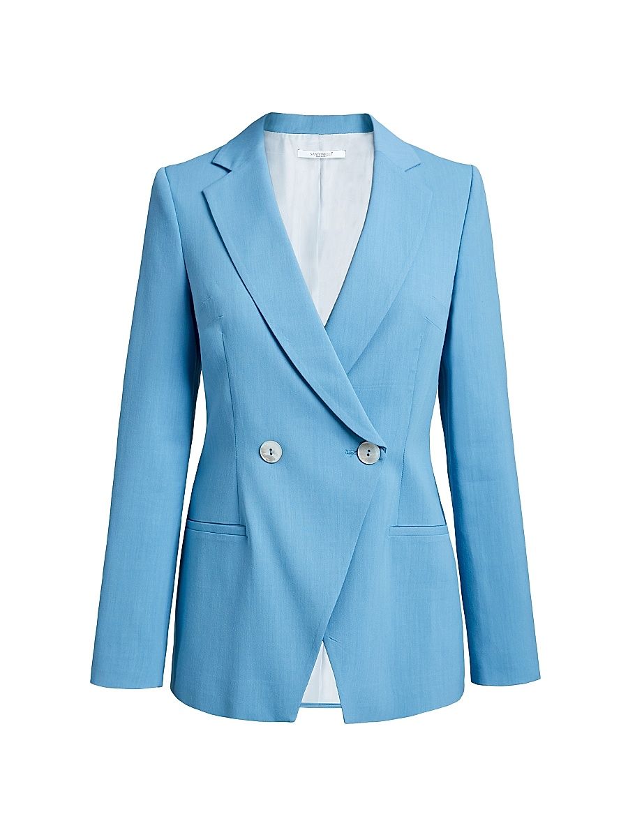 Women's Rowan Double-Breasted Blazer - Cornflower - Size 0