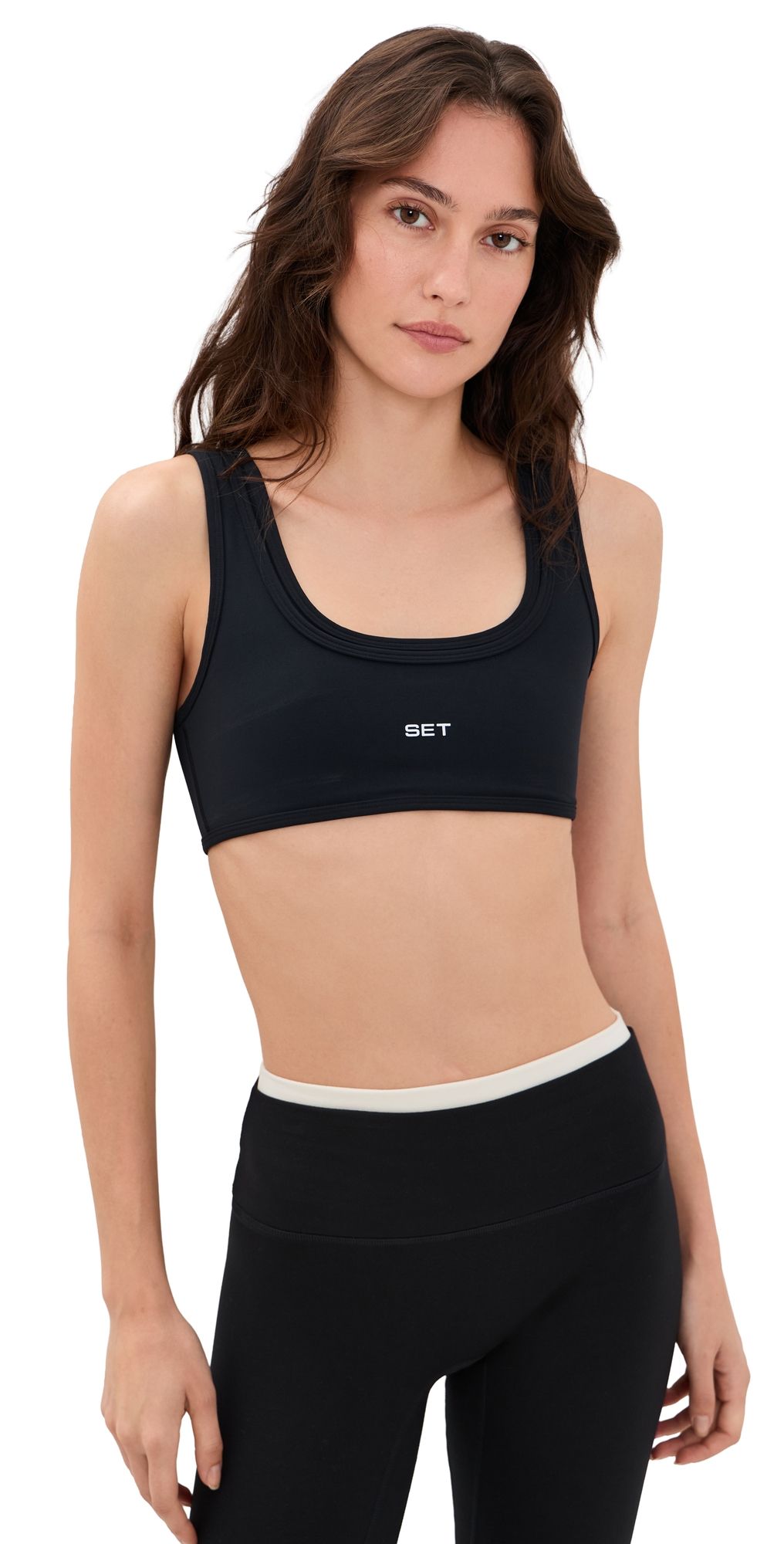 SET Aeraline Breathe Layer Scoop Bra Onyx M