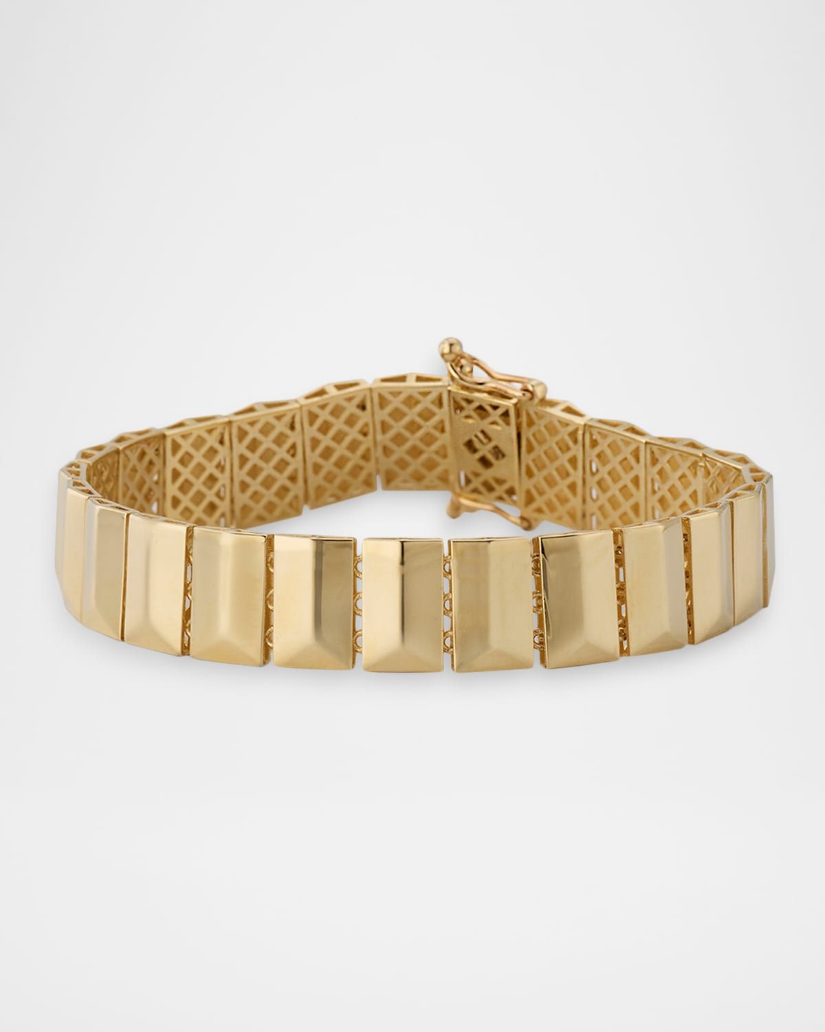 Flash Tile Bracelet in 14K Yellow Gold