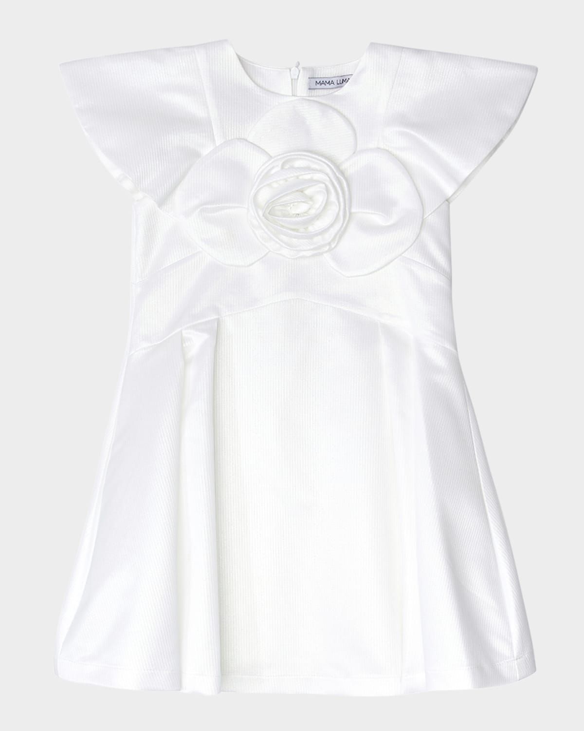 Girl & apos;s 3D Rose Applique Dress, Size 3T-10