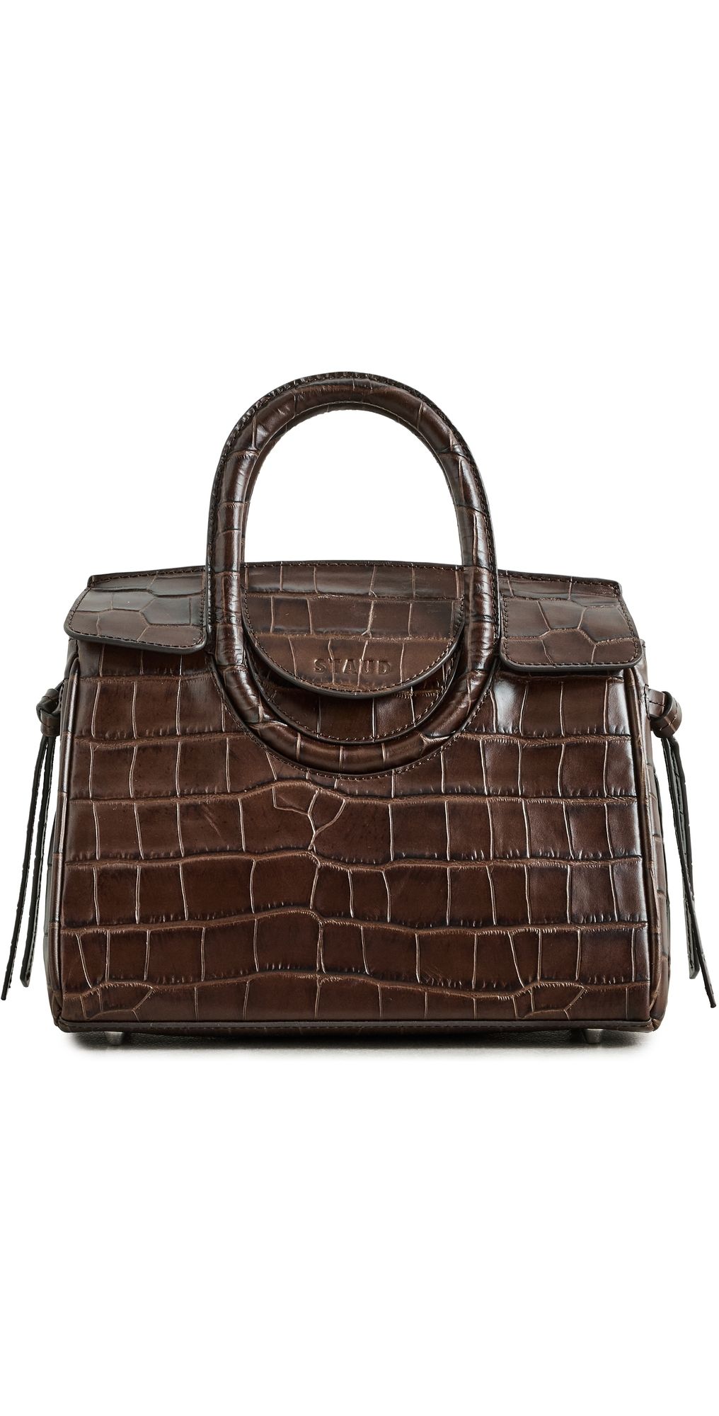 STAUD Maude Mini Carryall Tote Espresso Croco One Size