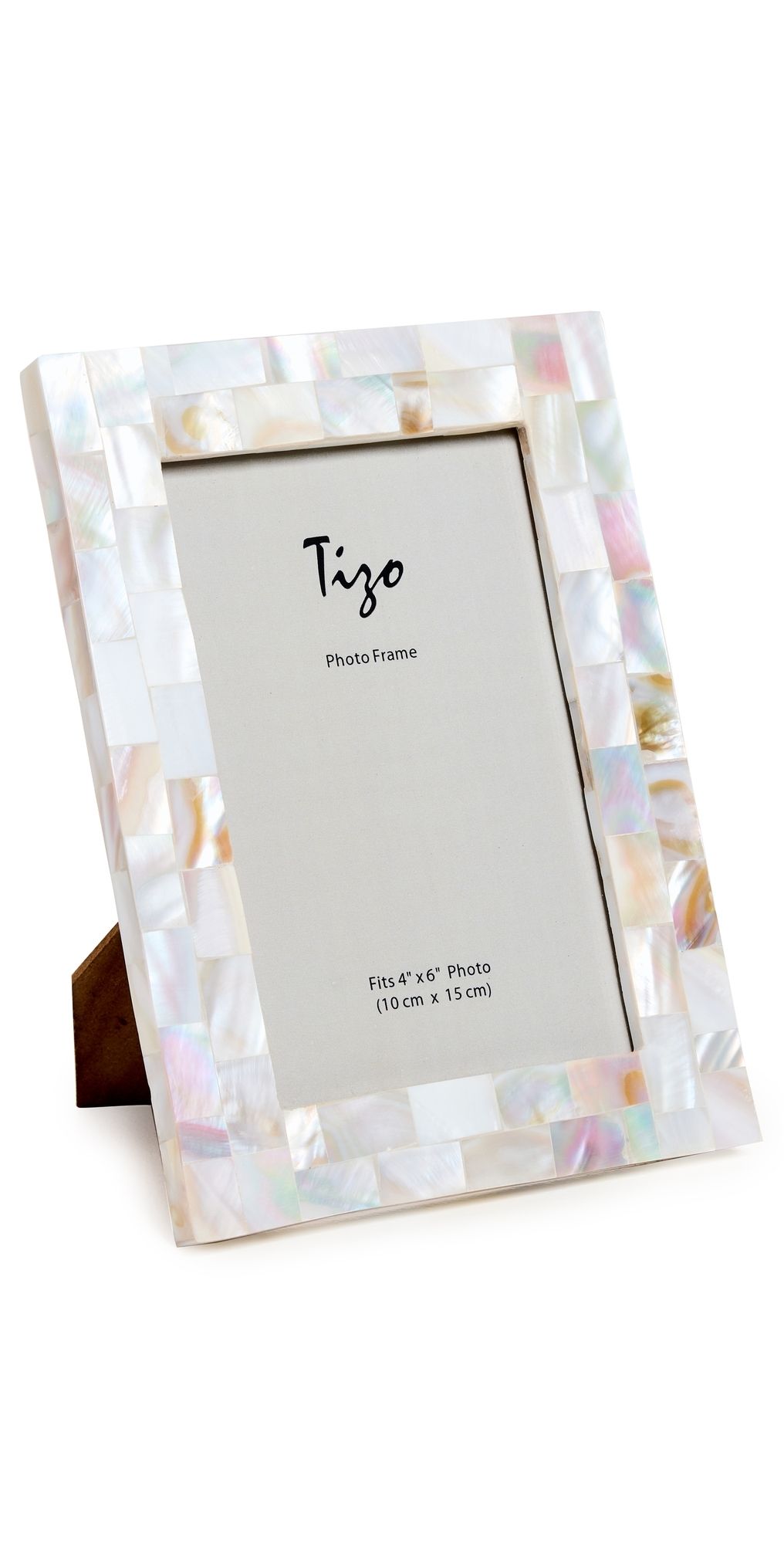 Tizo Design Photo Frame 4x6 Mother of Pearl White One Size