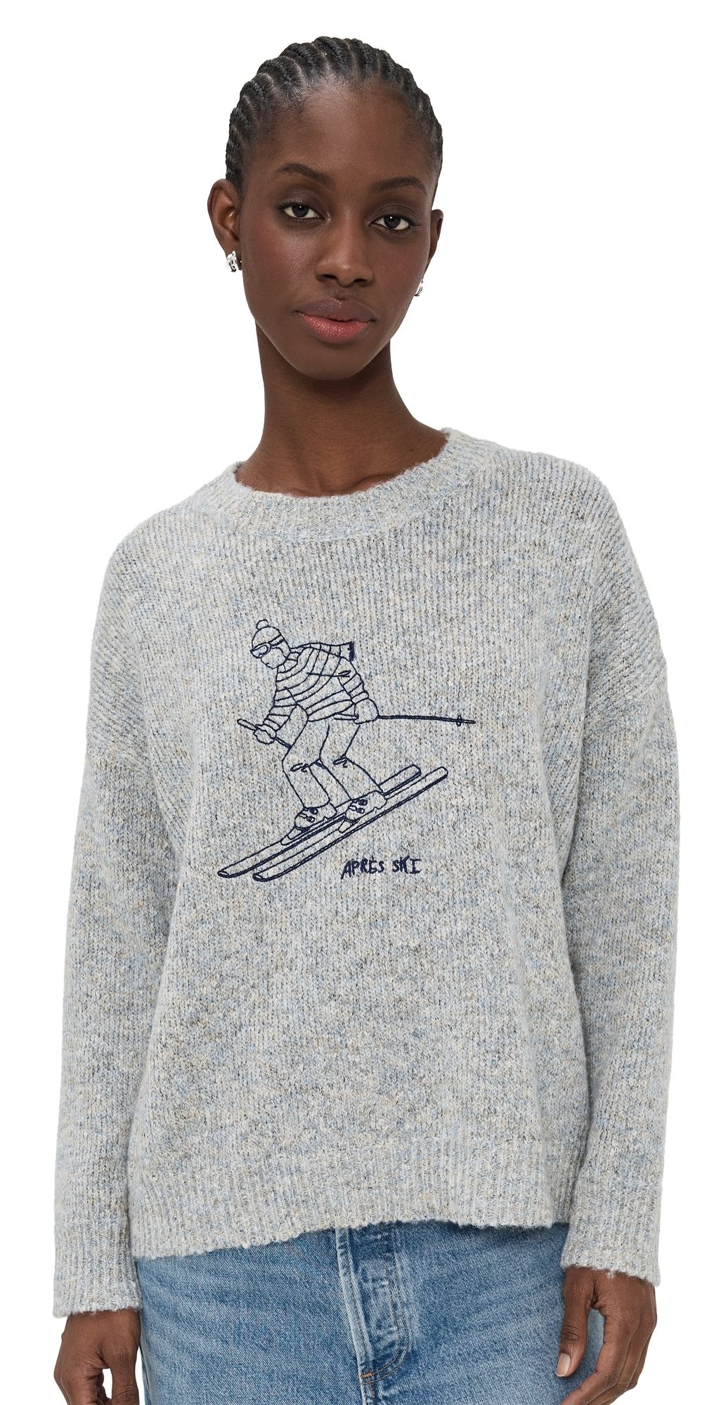 Bailey Rose Ski Sweater Winter Grey S